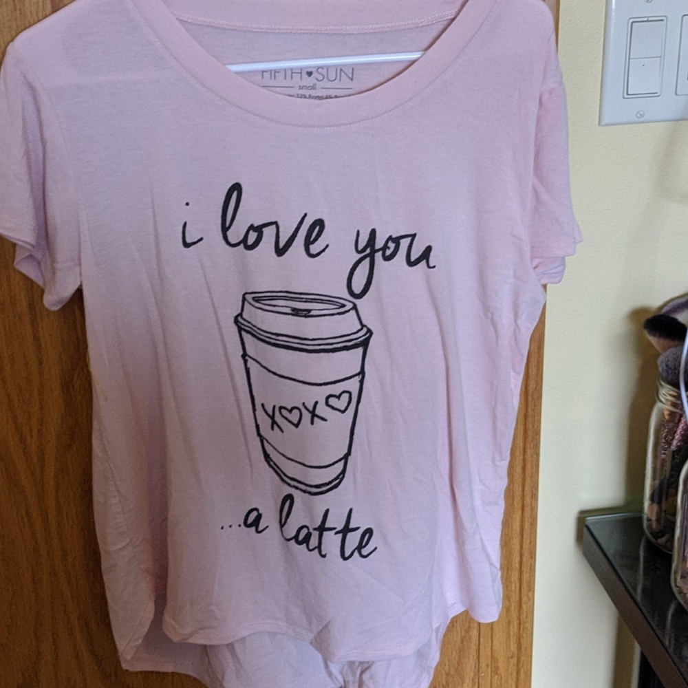I love you a latte shirt